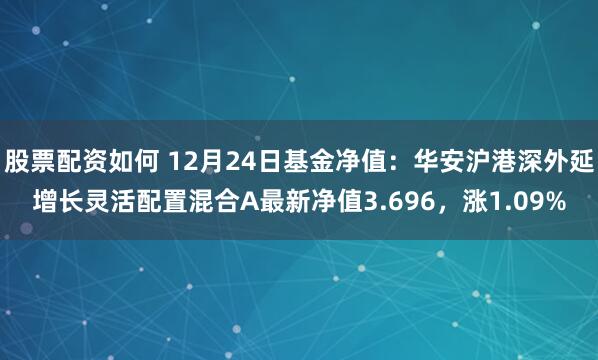 股票配资如何 12月24日基金净值：华安沪港深外延增长灵活配置混合A最新净值3.696，涨1.09%